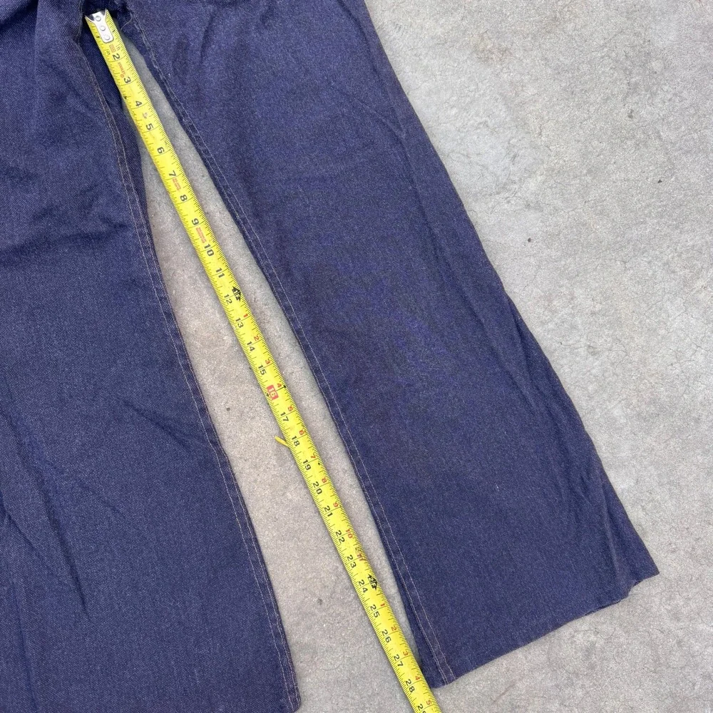 Vintage 70s Levis 517 Orange Tab Bell Bottom Flared Jeans Dark‎ Wash NO WASH